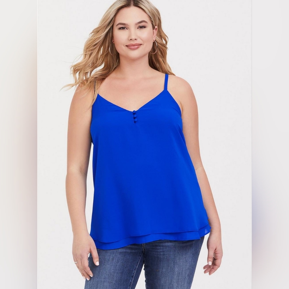 Torrid Electric Blue Swing Cami Size 2